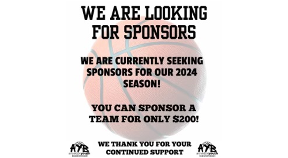 We Need Sponsors!